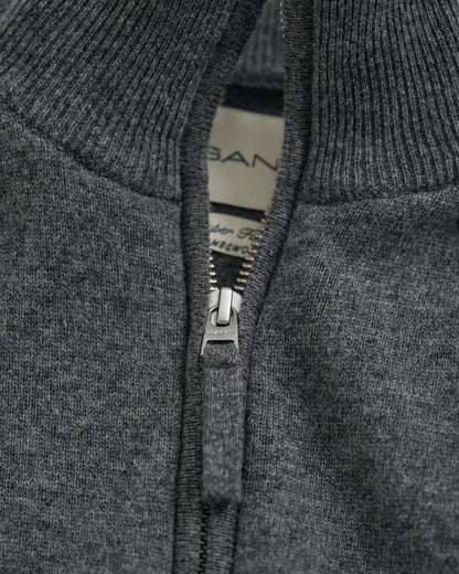 Superfine Lambswool Zip Cardigan
