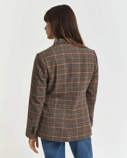 Regular Fit Wool Houndstooth Blazer