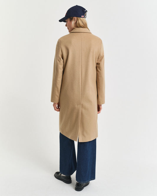 Classic Tailored Wool Blend Coat