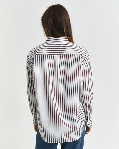 Relaxed Fit Classic Striped Poplin Shirt