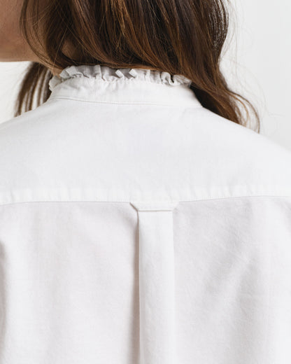 Classic Oxford Frill Blouse