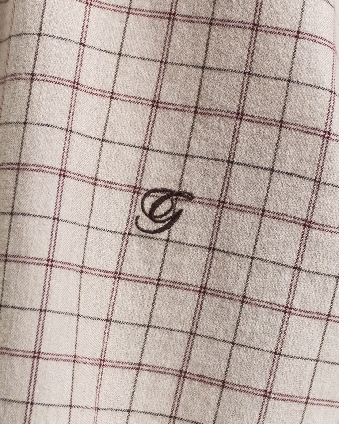 Relaxed Fit Checked Brushed Flannel Shirt