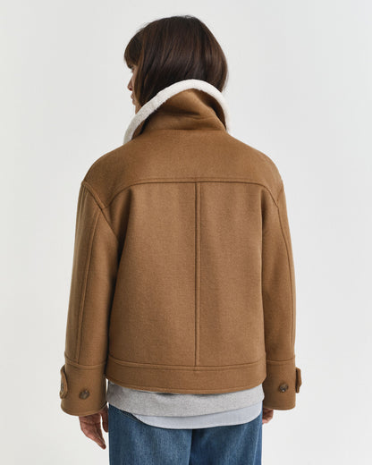 Wool Blend Flight Jacket