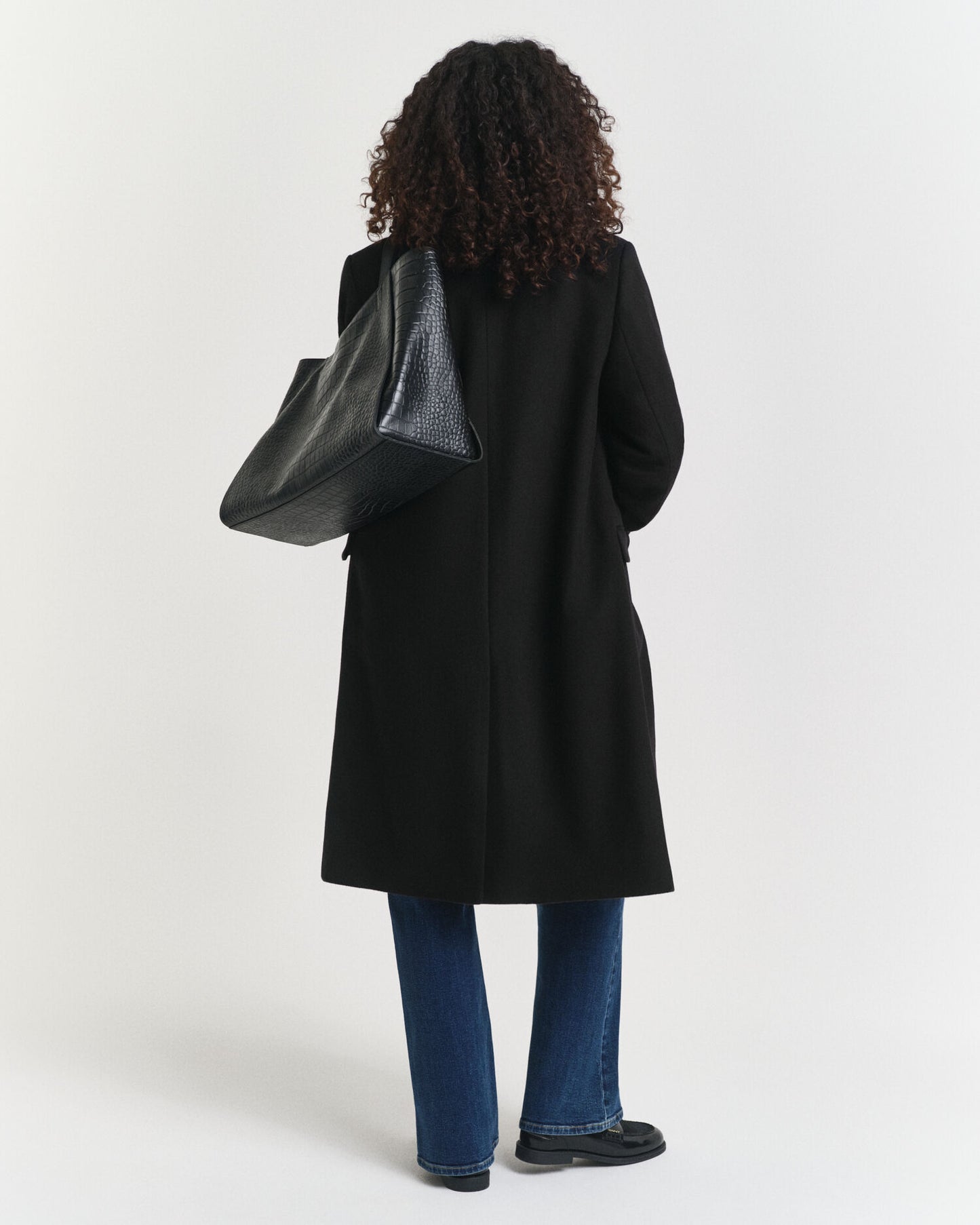 Classic Tailored Wool Blend Coat