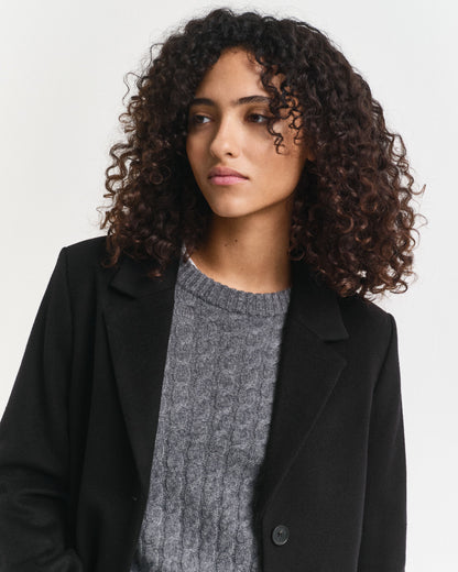 Classic Tailored Wool Blend Coat