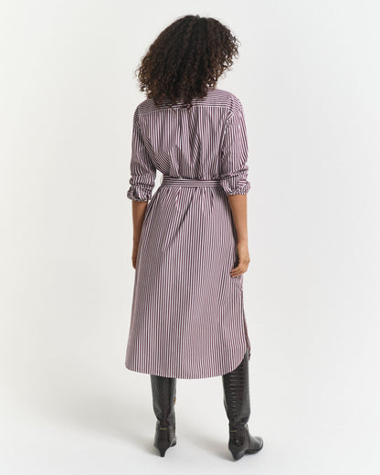 Belted Classic Poplin Shirt Dress