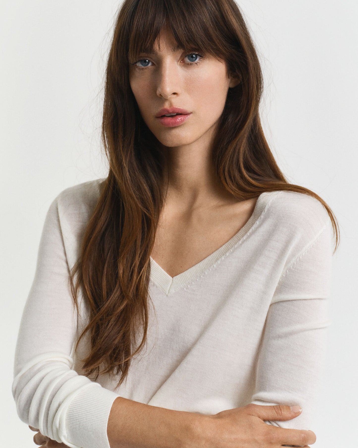Extra Fine Merino Wool V-Neck Sweater