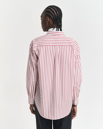 Relaxed Fit Classic Striped Poplin Shirt