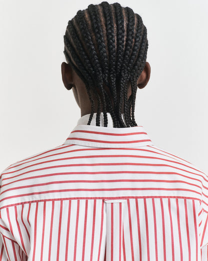 Relaxed Fit Classic Striped Poplin Shirt