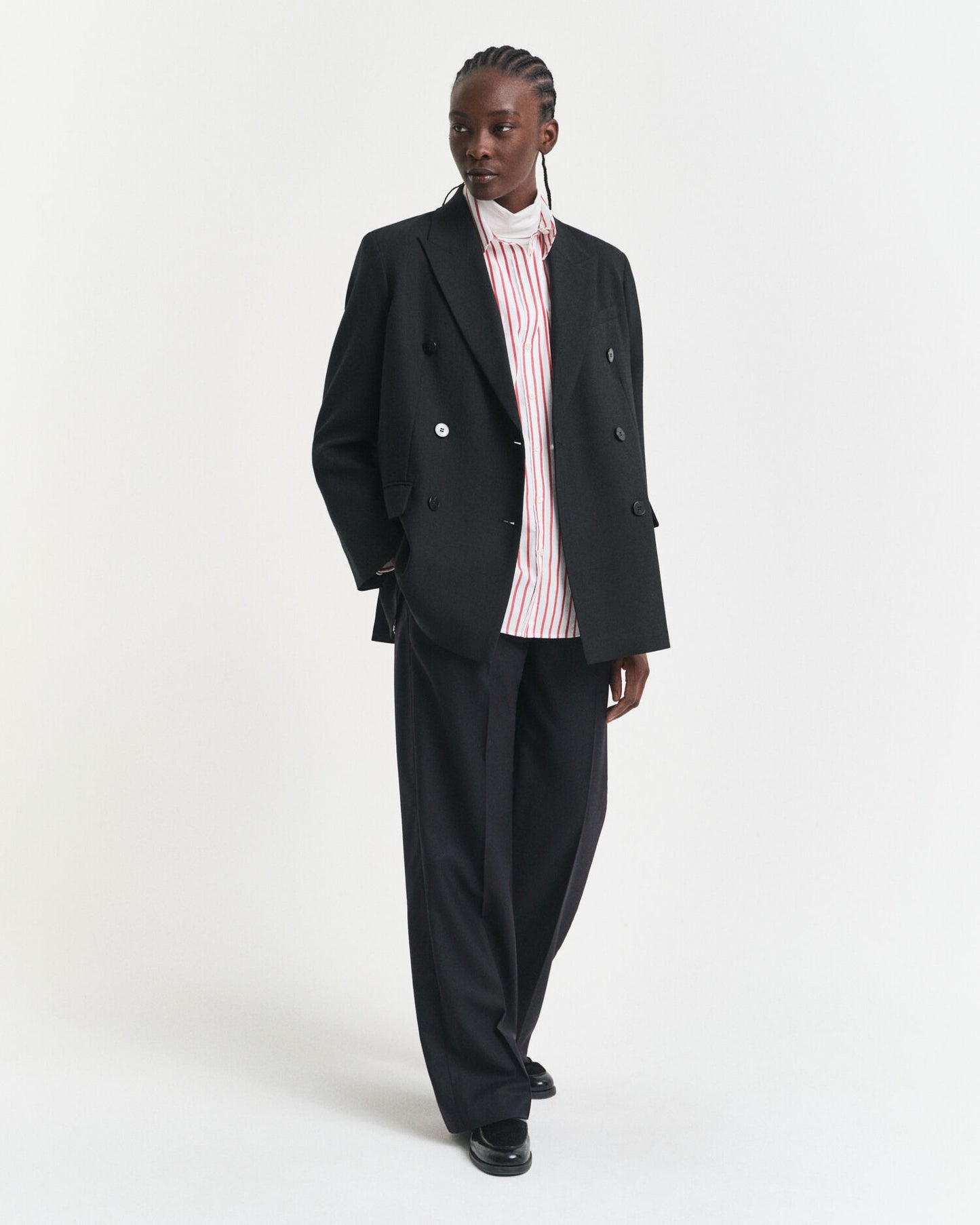 Relaxed Fit Classic Striped Poplin Shirt