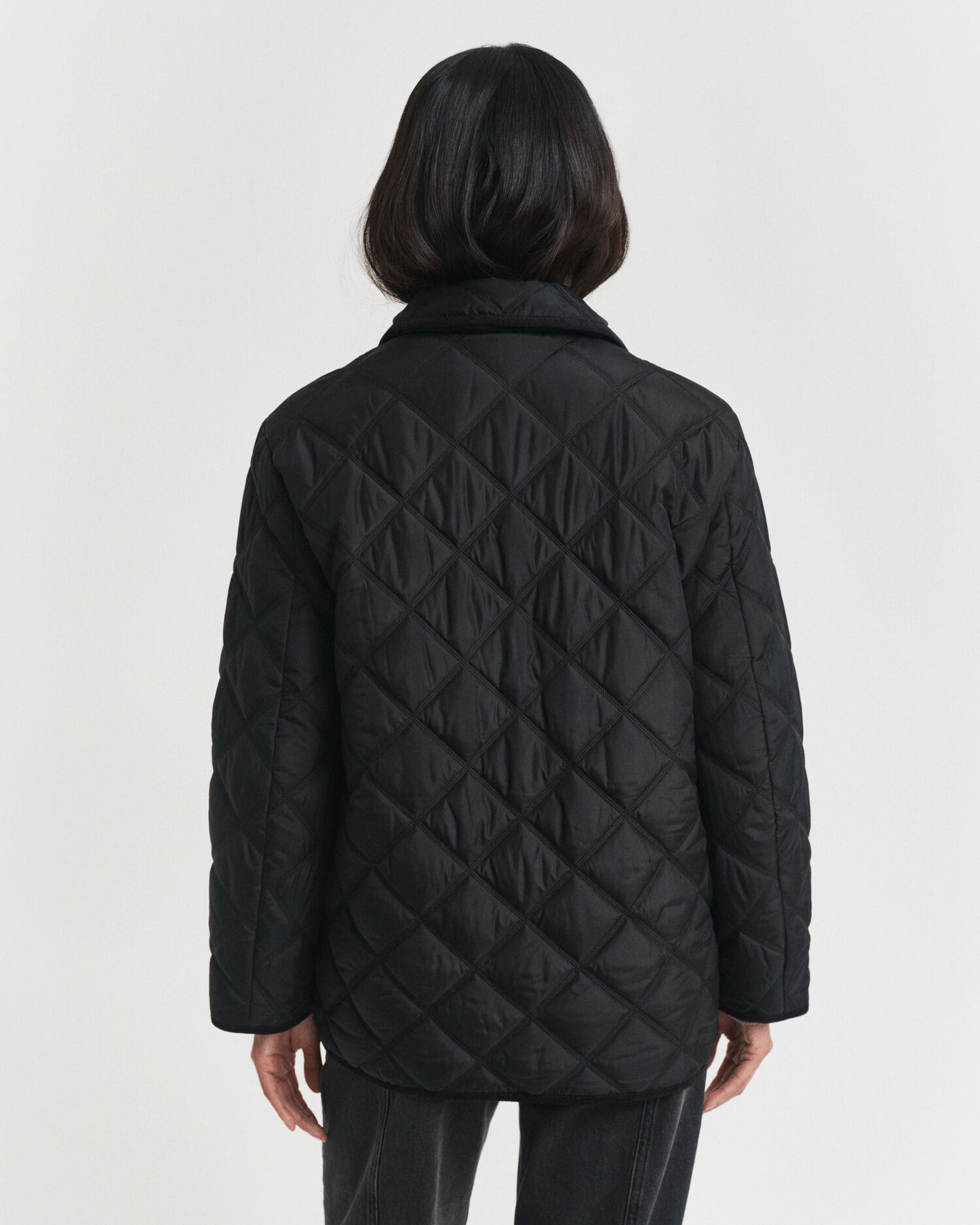Quilted Corduroy Trim Jacket