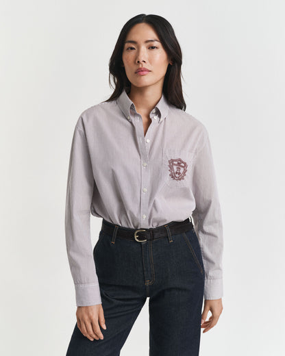 Relaxed Fit Classic Poplin Graphic Shirt