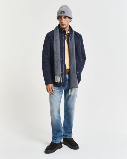 Quilted Windcheater Mid-Length Jacket
