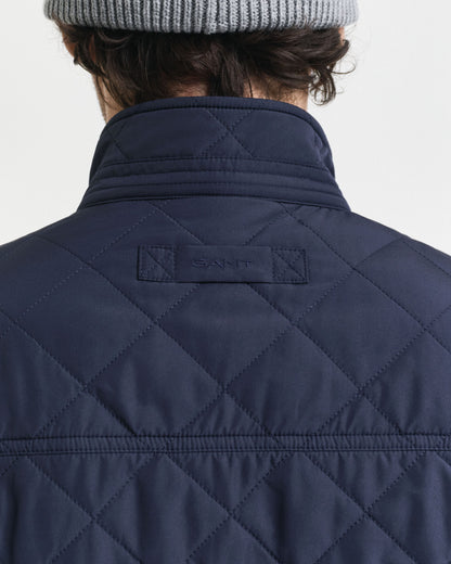 Quilted Windcheater Mid-Length Jacket