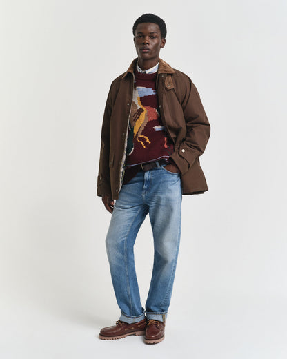 Bird Graphic Crew Neck Sweater