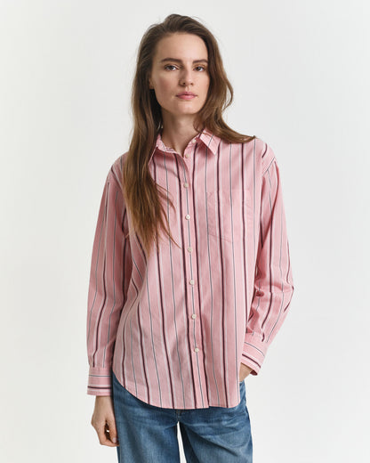 Relaxed Fit Classic Striped Poplin Shirt