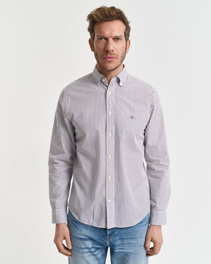 Regular Fit Striped Classic Poplin Shirt