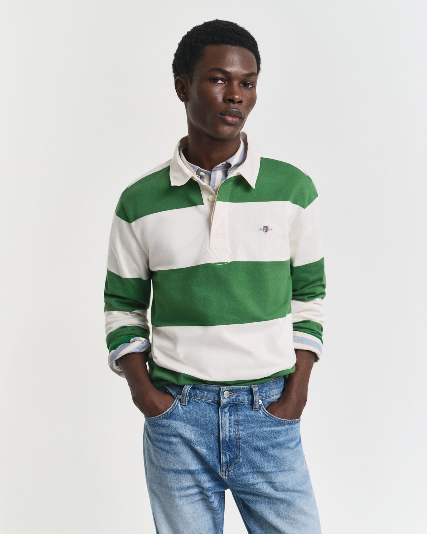 Block Striped Heavy Rugger