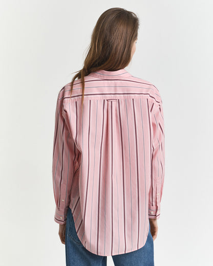 Relaxed Fit Classic Striped Poplin Shirt