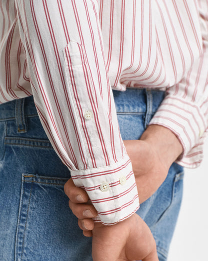 Regular Fit Striped Archive Poplin Shirt