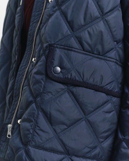 Quilted Corduroy Trim Jacket