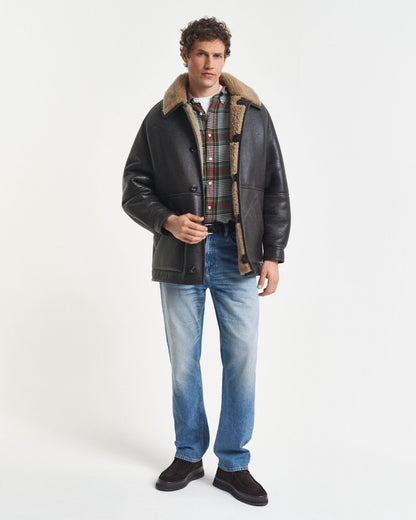 Relaxed Fit Lightweight Checked Twill Shirt