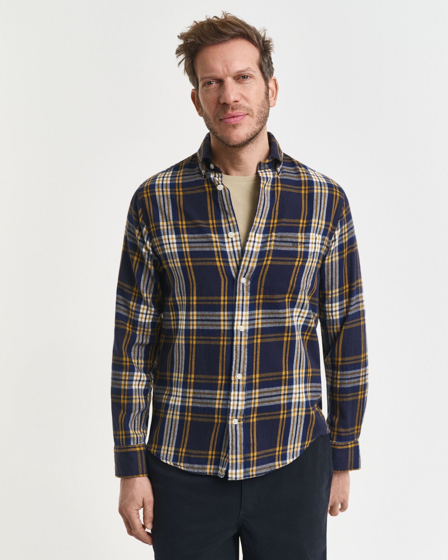 Regular Fit Windblown Flannel Check Shirt