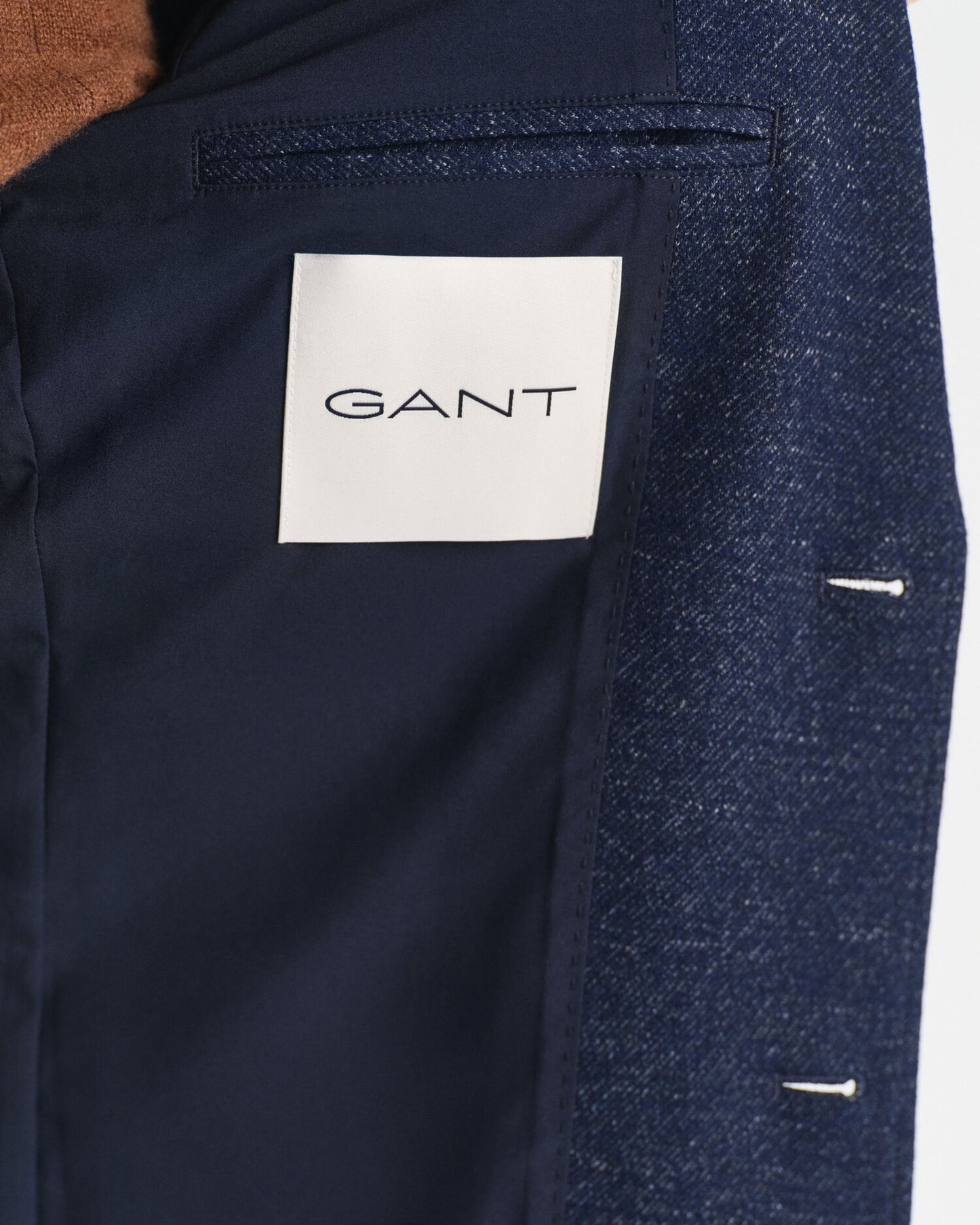 Two-Tone Wool Cotton Jersey Blazer