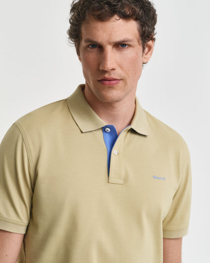 Contrast Piqué Polo Shirt
