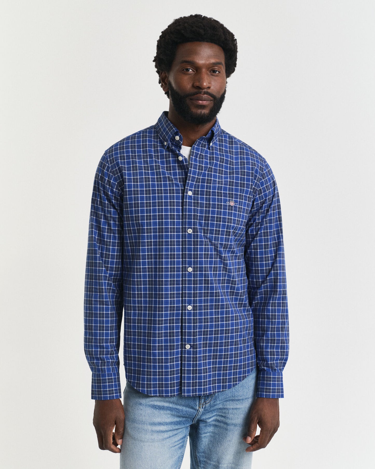 Regular Fit Checked Classic Poplin Shirt