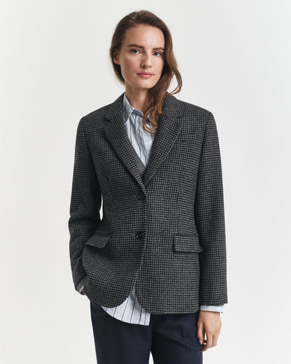 Regular Fit Wool Houndstooth Blazer