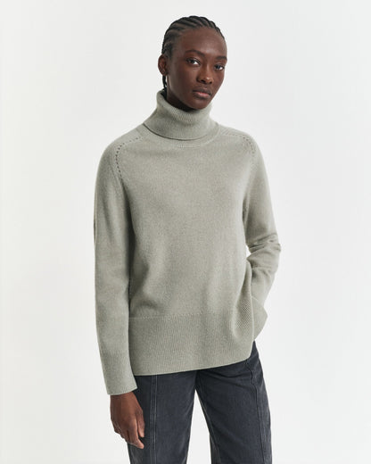 Soft Wool Cashmere Blend Turtleneck Sweater