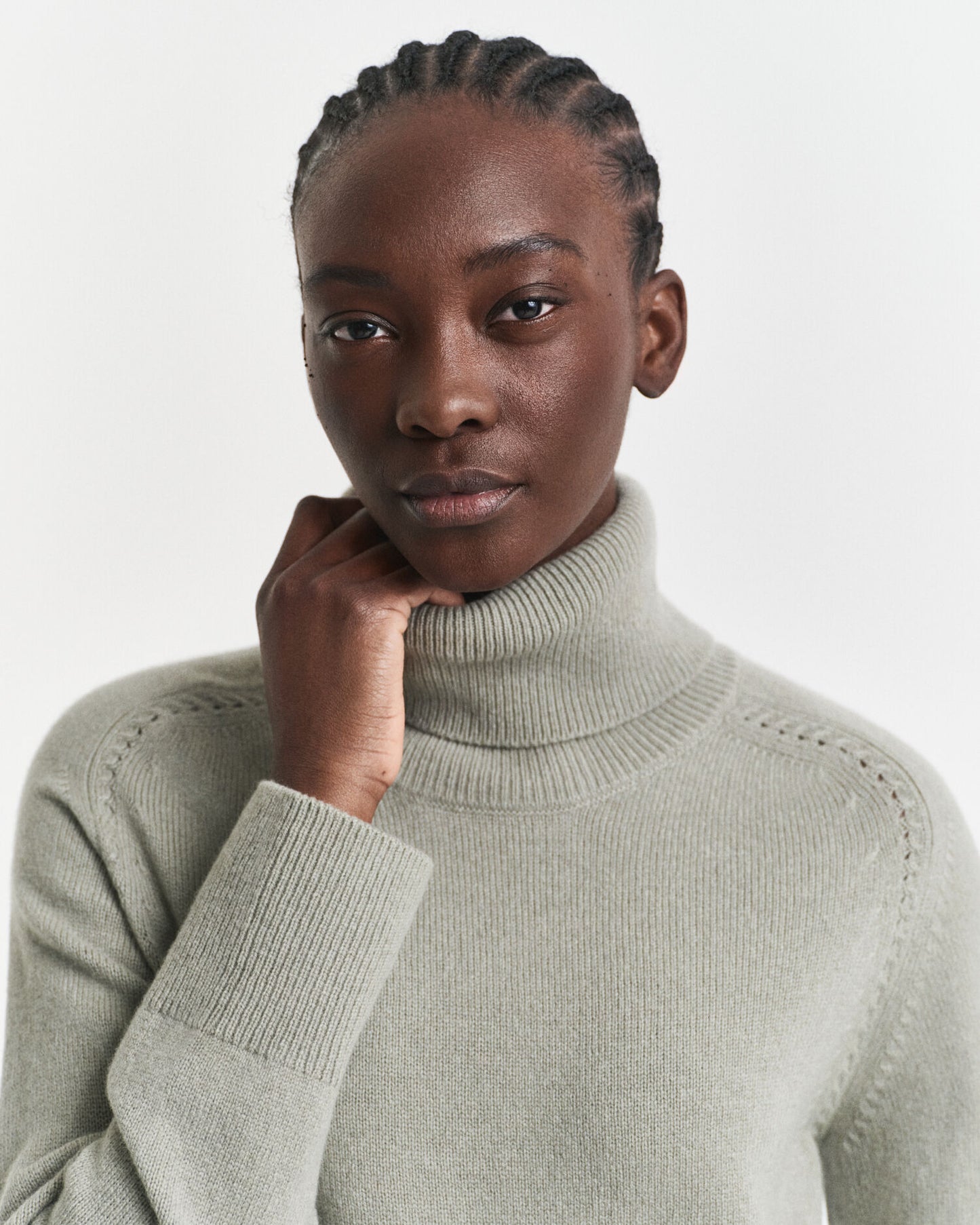 Soft Wool Cashmere Blend Turtleneck Sweater