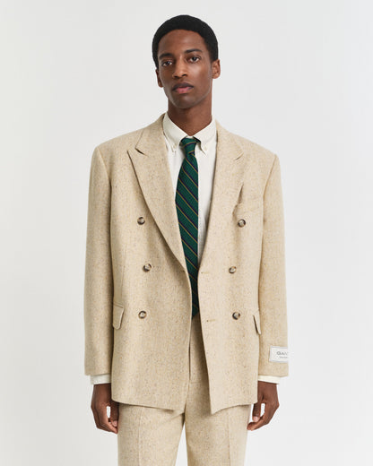 Relaxed Fit Nepps Herringbone Suit Jacket
