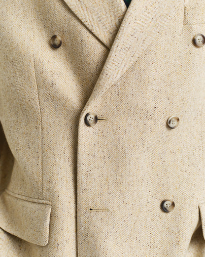 Relaxed Fit Nepps Herringbone Suit Jacket