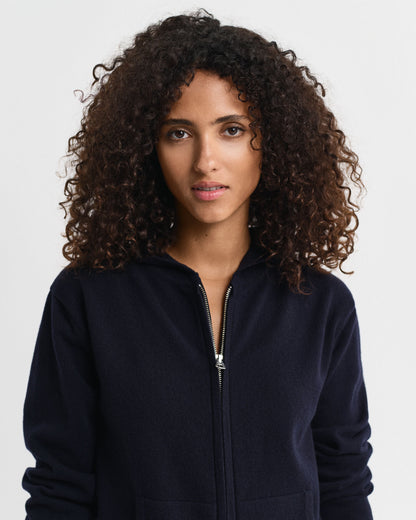 Superfine Lambswool Zip Hoodie