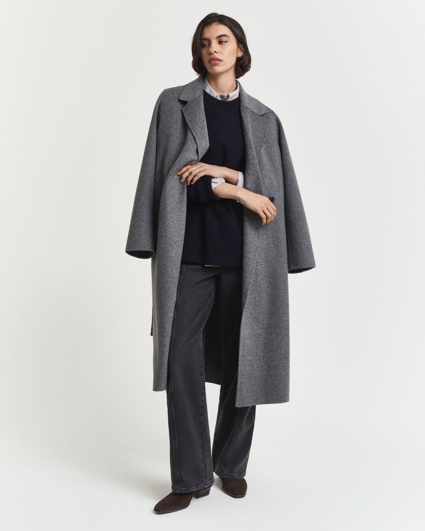 Soft Wool Cashmere Blend Crew Neck Sweater