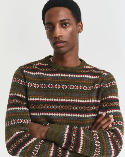 Fair Isle Crew Neck Sweater
