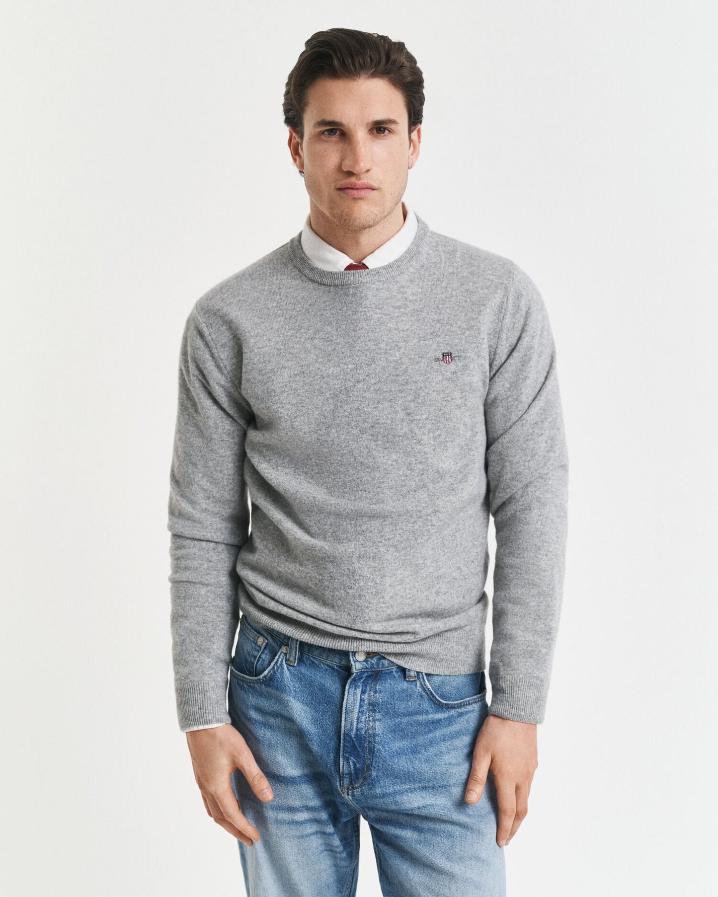 Superfine Lambswool Crew Neck Sweater