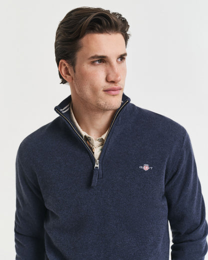 Superfine Lambswool Half-Zip Sweater