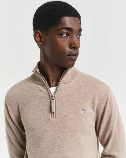 Superfine Lambswool Half-Zip Sweater