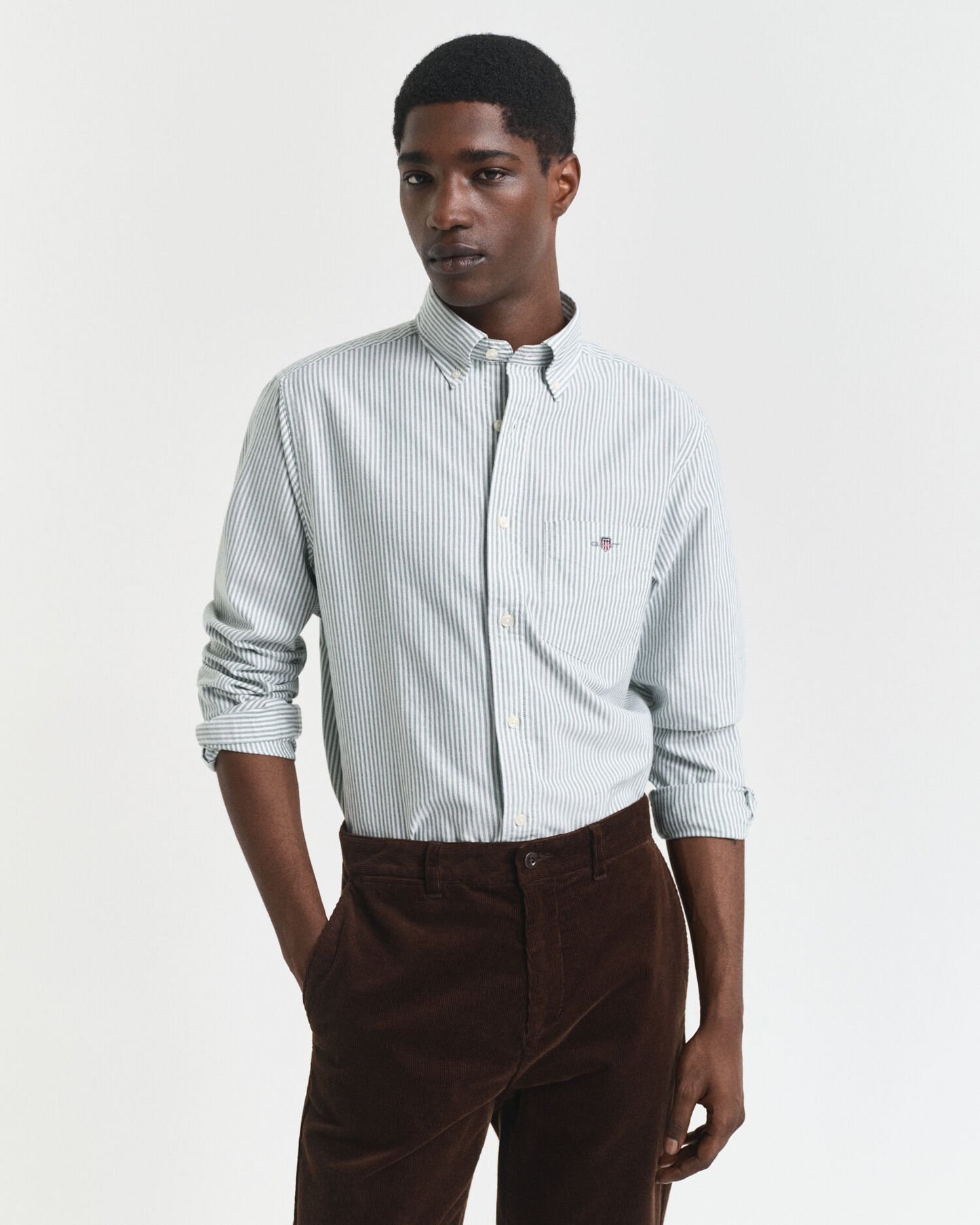 Regular Fit Banker Stripe Classic Oxford Shirt