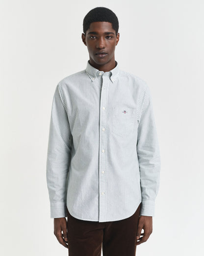 Regular Fit Banker Stripe Classic Oxford Shirt