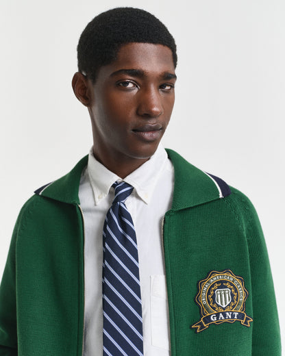 1949 Graphic Zipped Cardigan