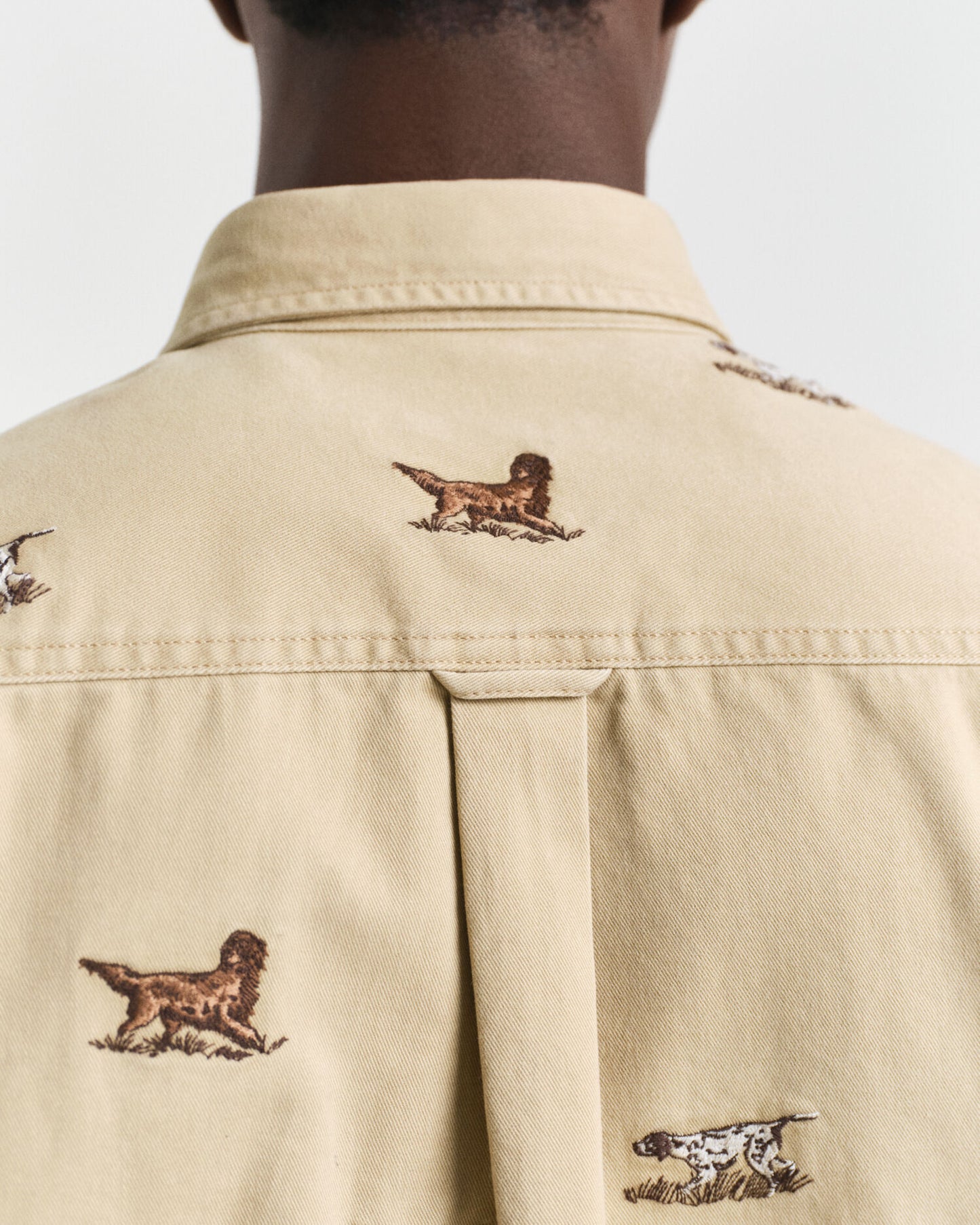 Relaxed Fit Embroidered Twill Shirt