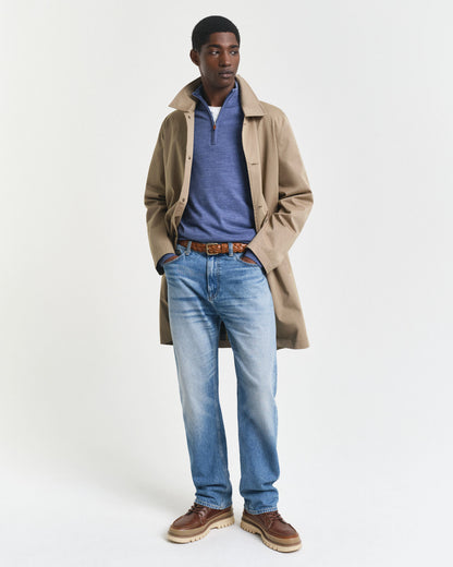 Extra Fine Merino Wool Half-Zip Sweater