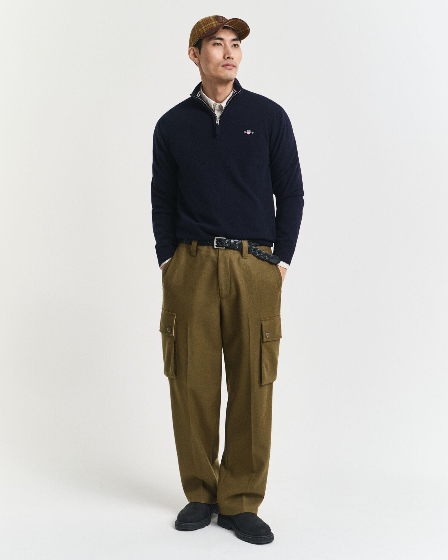 Superfine Lambswool Half-Zip Sweater