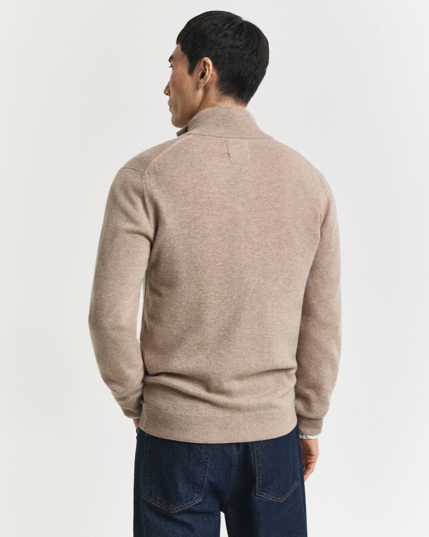 Superfine Lambswool Zip Cardigan
