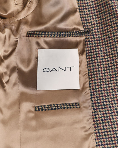 Slim Fit Houndstooth Check Blazer