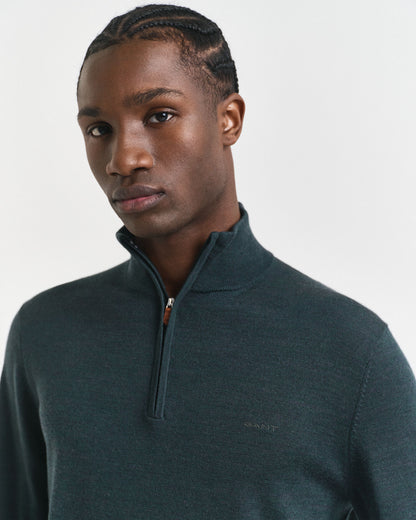 Extra Fine Merino Wool Half-Zip Sweater